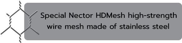 Special Nector HDMesh high-strength wire mesh made of stainless steel