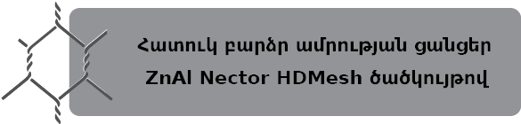 Հատուկ բարձր ամրության ցանցեր ZnAl Nector HDMesh ծածկույթով